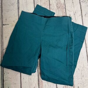 Old Navy size 10 Canopy Teal Side Zip High Waist Skinny Ankle Pants